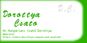 dorottya csato business card